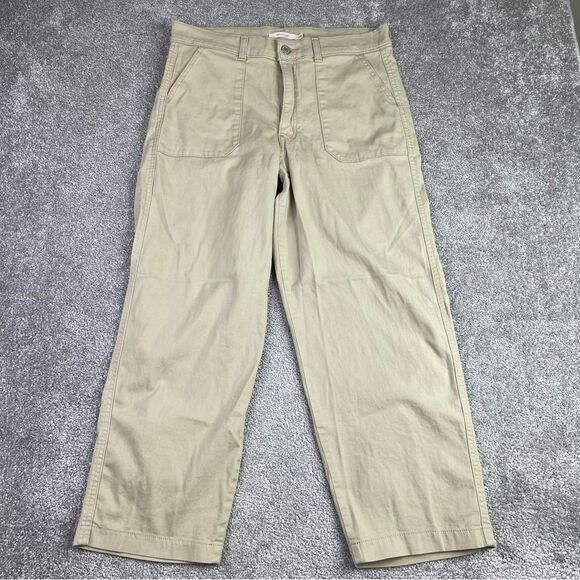 Levi's Pants - Levi’s Utility Pants Women’s 30 Tan Straight Relaxed Fit High Rise